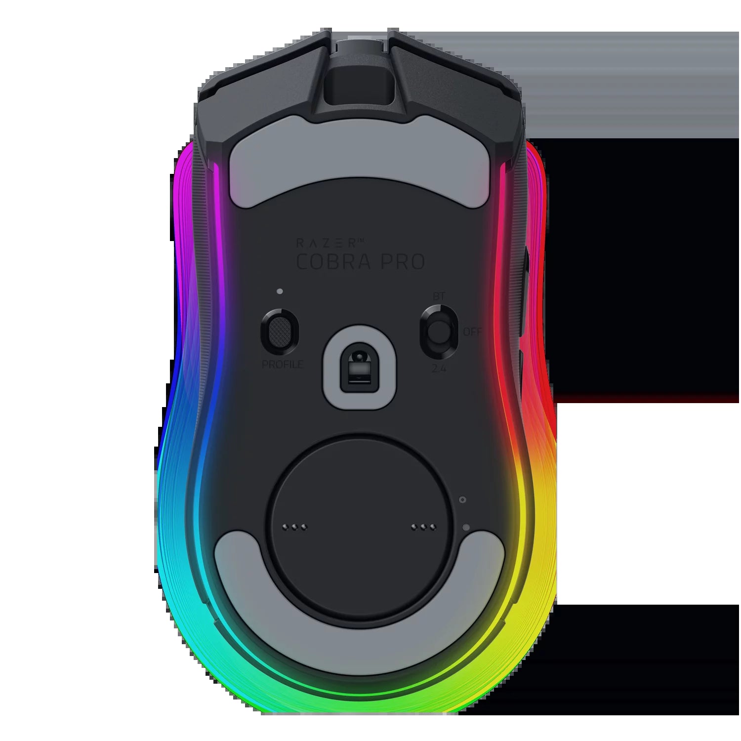 Cobra Pro Lightweight Wireless Gaming Mouse for PC with Chroma RGB Lighting and Customizable Controls, 77g, Black