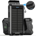 20000mAh Solar Power Bank with Dual 5V USB Ports and Dual LED Flashlights for Mobile Phones and Android Devices