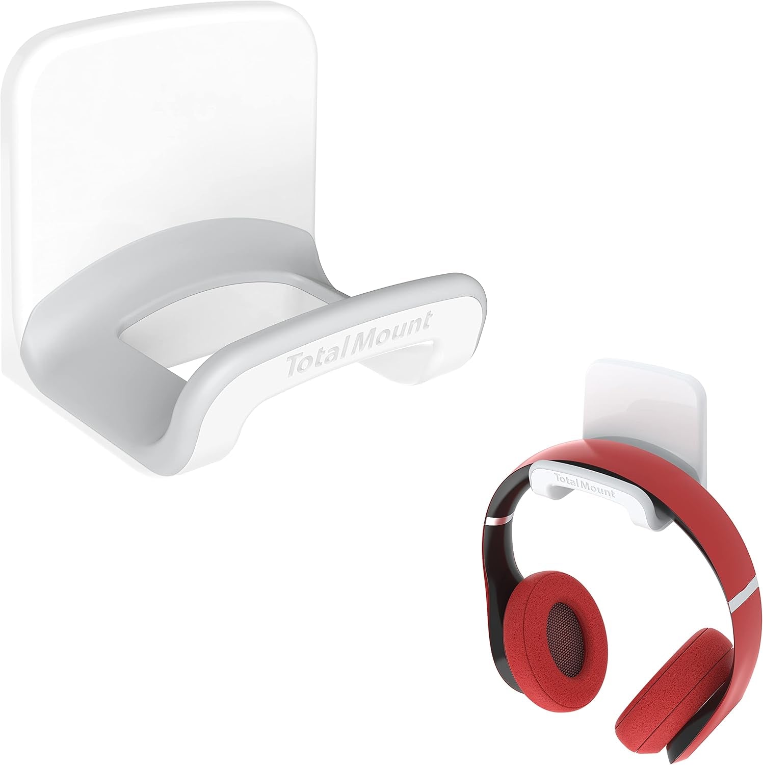 Headphone Holder – Hanger Won’T Damage Your Wall with Screws or Permanent Adhesive (Studio-Grade White – One Pack)