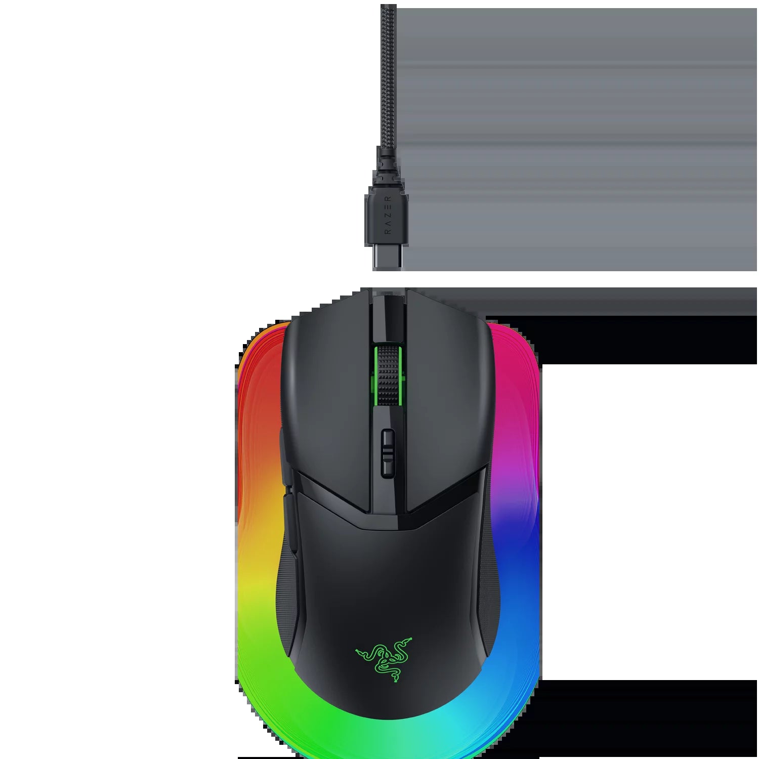 Cobra Pro Lightweight Wireless Gaming Mouse for PC with Chroma RGB Lighting and Customizable Controls, 77g, Black